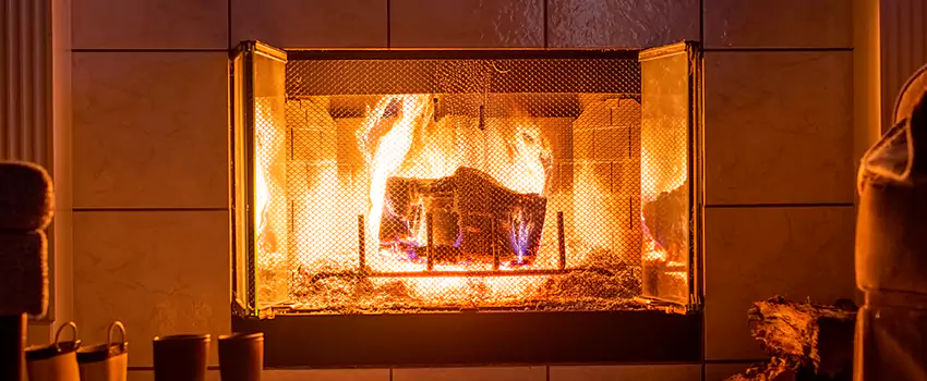 Mendota Hearth Landscape Fireplace Installation in Pleasantville, New Jersey