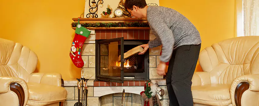 Rusted Metal Fireplace Restoration in Pleasantville, New Jersey